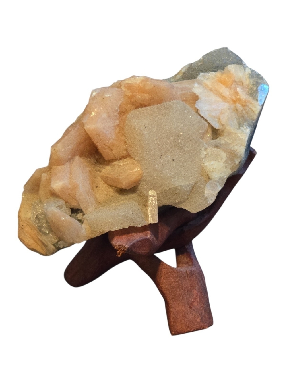 Peach Stilbite Mineral Cluster – Raw Natural Crystal Specimen